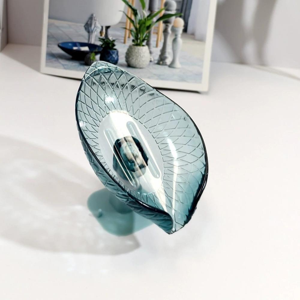 Leaf-shaped Soap Dish with Suction Cup
