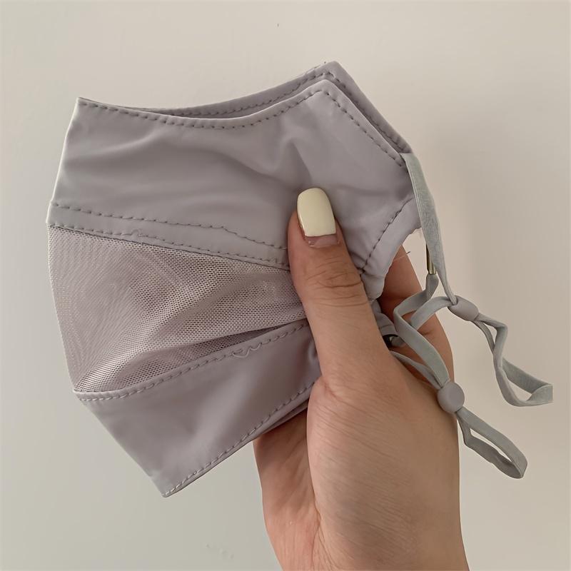 Sommer Sonnenschutzmasken für Damen Vollgesichtsbedeckung Atmungsaktiv Dünner Gesichtsschild, Verstellbar für Outdoor-Sommerbekleidung