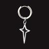 Trendy Unisex Korean-Hong Kong Small Circle Titanium Earrings: Minimalist Niche Design