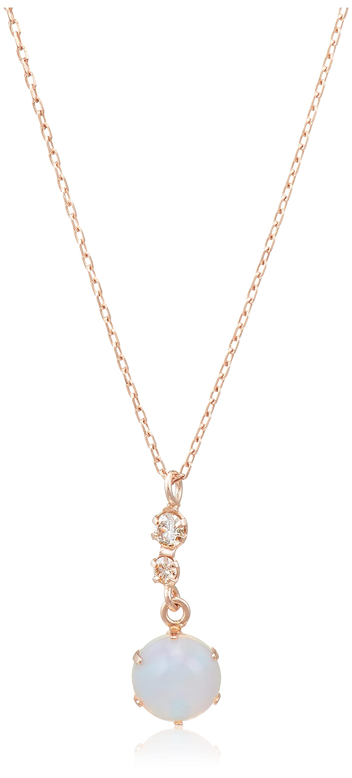 WEB Exclusive October Birthstone K10 Pink Gold Opal Necklace [Bloom] 0452-6450-0019-0000