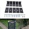 Mesh Panel Mounting Kit Sturdy Mesh Mounting Brackets Weatherproof Fence Fasteners Grid Mounting Set