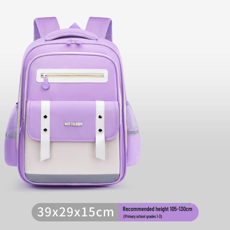 Capybara Oxford Spine-Support Backpack for Grades 1-6: Boys & Girls School Bag