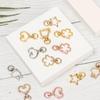 Metal Key Ring DIY Key Pendant Snap Hook Keychain Lobster Trigger Clips Buckles Lobster Clasp Hooks