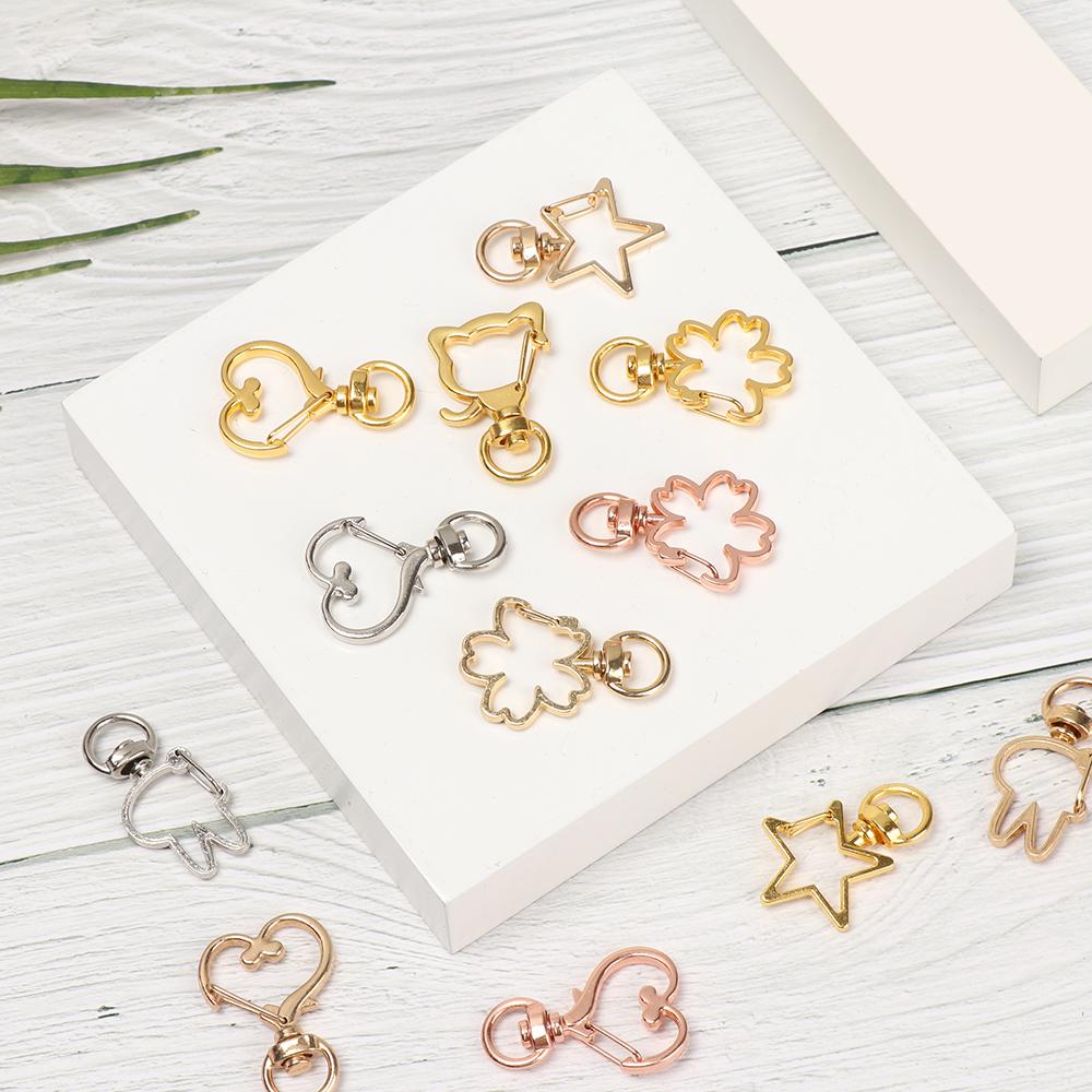 Key Pendant Key Ring DIY Snap Hook Lobster Clasp Hooks Trigger Clips Buckles Keychain Lobster