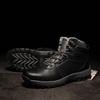 Men's Martin Boots: Autumn/Winter Korean Punk Trend Shoes, Plus Velvet, Thickened Cotton, Snow Boots, Workwear.