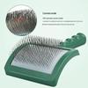 Pet Deshedding Needle Comb for Dogs & Cats - Grooming Brush & Rake