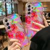 Phone Case: 2D Flat, Suitable for Samsung Galaxy A34 A35 M05 M06 S20 S22 S21 FE Plus 5G Protective Case, Glass Cherry, Perfect Christmas and Halloween