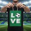 12 PCS Printed Gift Bags for Soccer Events Large Capacity Portable Football Themed Favor Bags 12Pcs/Set Lightweight