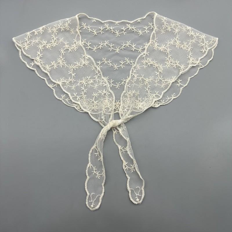 Silk Scarf Summer Lightweight Lace Floral Wrap For Women