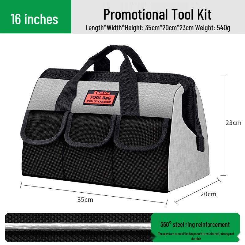 Bolsa Duradera Multifuncional Portátil para Herramientas de Carpintería: Solución de Almacenamiento para Electricistas y Reparación en Lona Espesa