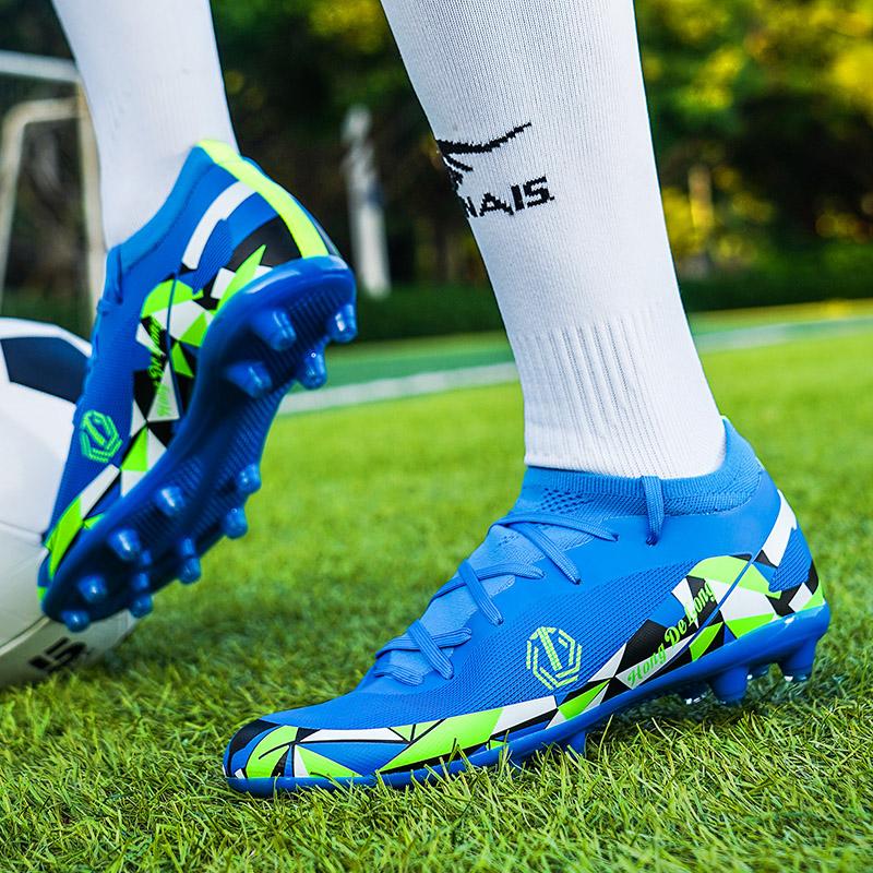 Men New FG Football Boots Sneakers Grass High Quality Breathable Ankle Ultralight Non Slip Male Soccer Shoes MatchFootball Shoes