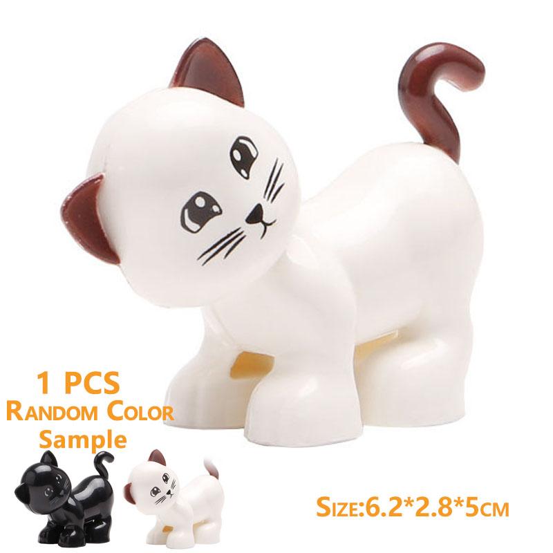 1Pcs Big Block Building Classic Marine Animal Wildlife Penguin Whale Compatible Duplo Bricks Set Supplement Toy For Children