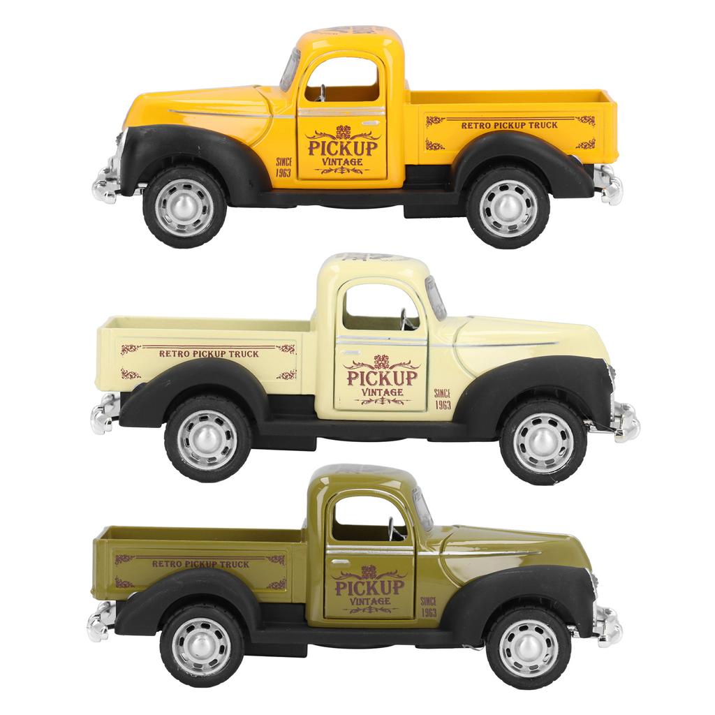 1:32 Scale Alloy Truck Model Toy Diecast Pull Back Ornament Vintage Car Replica Truck Toy for Childr