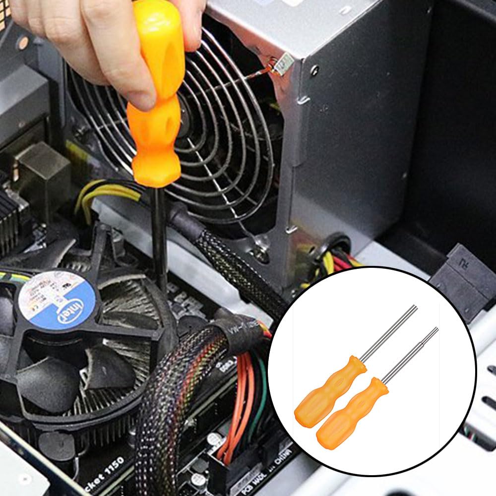 Set of 2 and for Game Console Battery and More Star-Shaped Screwdrivers, 3.8mm 4.5mm, Disassembly, Replacement, Maintenance, Cleaning,