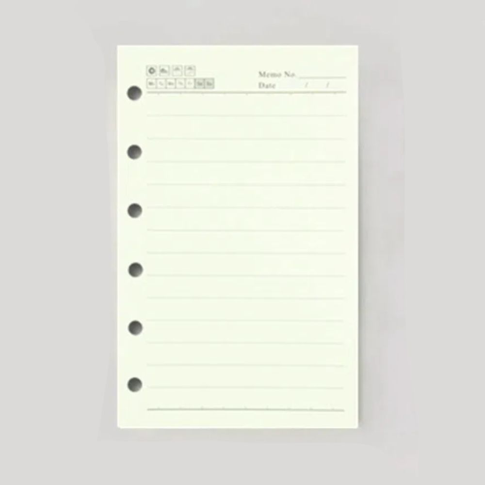 6 Hole A5 A6 A7 Loose Leaf Refill Paper 80Sheets Notebook Index Inside Page  Kids Student Gifts