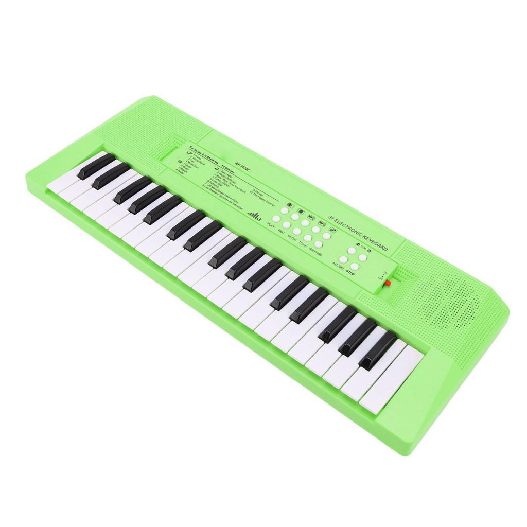 Electronic Piano Keyboard Children 37 Keys Keyboard Piano Educational Instrument Toy with Microphone