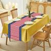 72 x 13 Inches n Flag Table Runner, Red White Blue Stars and Stripes Patriotic Runner for 4th of July, Memorial Day, Veterans Day, and Independence