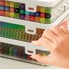 Simple Art Marker Pen Case Transparent Desk Storage Box Multifunctional Marker Pen Holder  Student