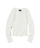 Seuweideu Cable Henley Neck [White]