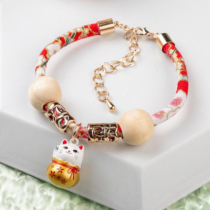 Cat Flea Collar with Bell & Lock Charm, Mosquito Repellent New Year Scarf for Dogs & Cats