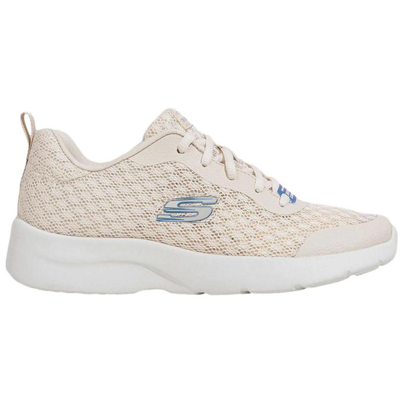 Skechers Dynamight 2.0 Versatile Comfortable Fabric Shock Absorbing Durable Breathable Low Top Running Shoes Women Sneaker Beige 149542-NAT