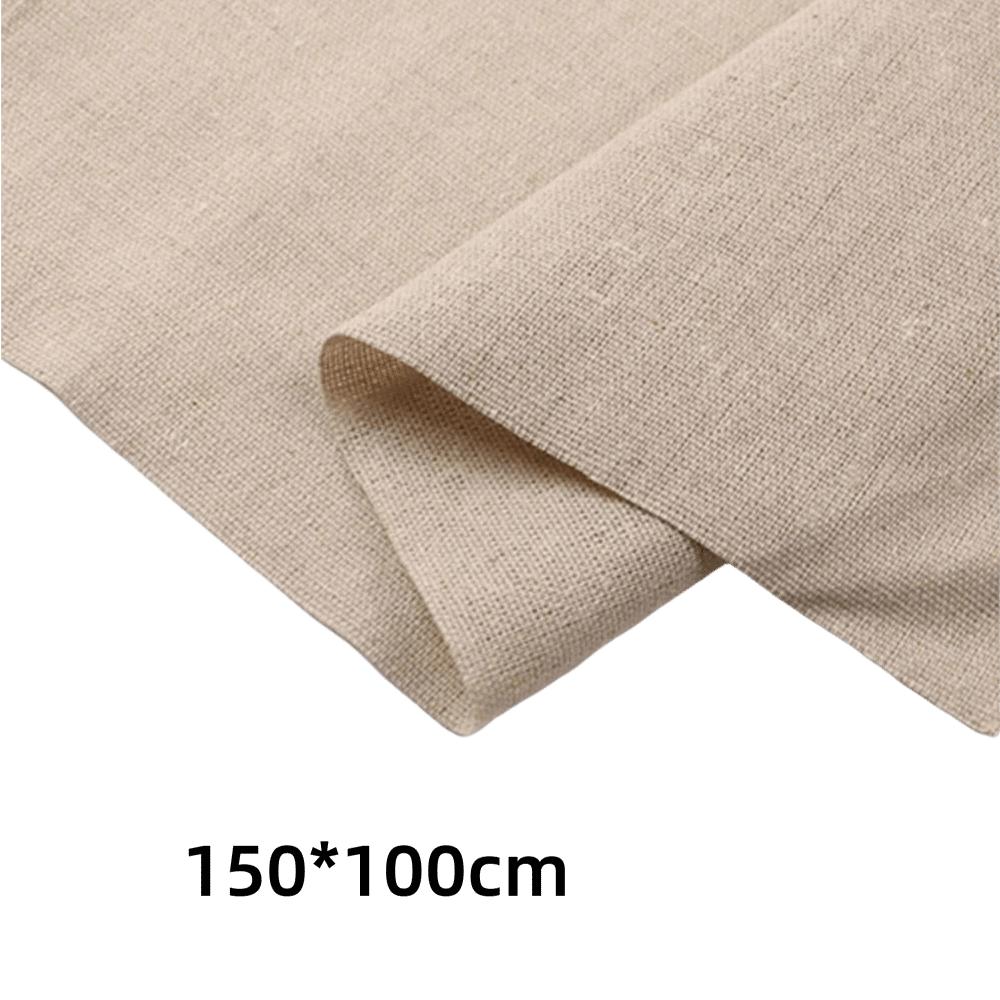 Retro 150*100cm Cotton Linen Fabric Solid Color Patchwork Sewing Fabric Handmade Raw Cloth For Cushion Cover Tablecloth