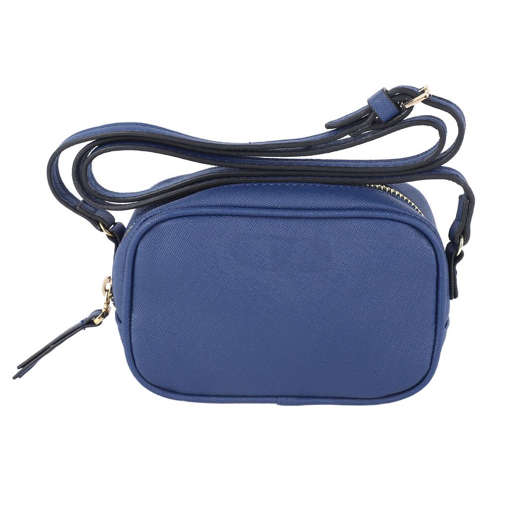 Shoulder Bag Durable PU Mini Shoulder Bag Women Casual Portable Shoulder Bag for Commuting Blue