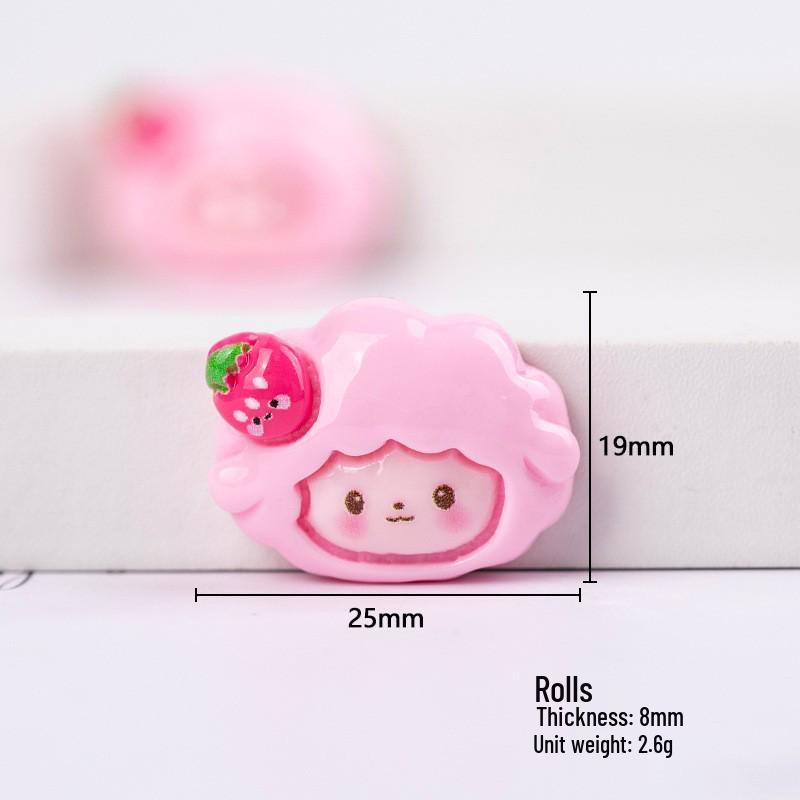 Kreskówkowe akcesoria żywiczne: Urocze naszywki DIY o tematyce owocowej i zwierzęcej, Dekoracje do etui na telefon z kremowym klejem, Magnesy na lodówkę, Materiały do rękodzieła na klamry do butów