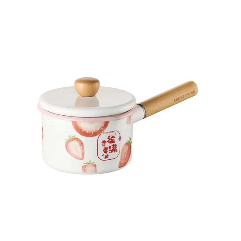 COOKER KING Fruit Series 14cm Enamel Milk Pot
