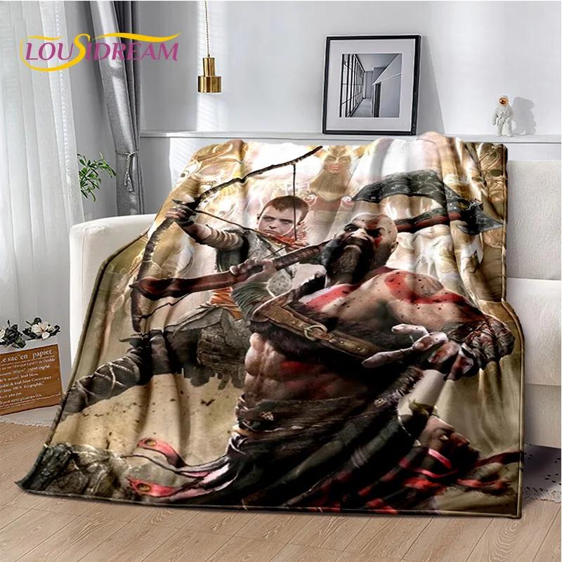 29 Style Kratos God of War Games Cartoon Blanket,Soft Throw Blanket for Home Bedroom Bed Sofa Picnic Travel Office Cover Gifts