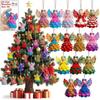 14/28 pcs Wooden Christmas Tree Ornaments Colorful Design Wings Girl Pendant  Christmas Gift Giving