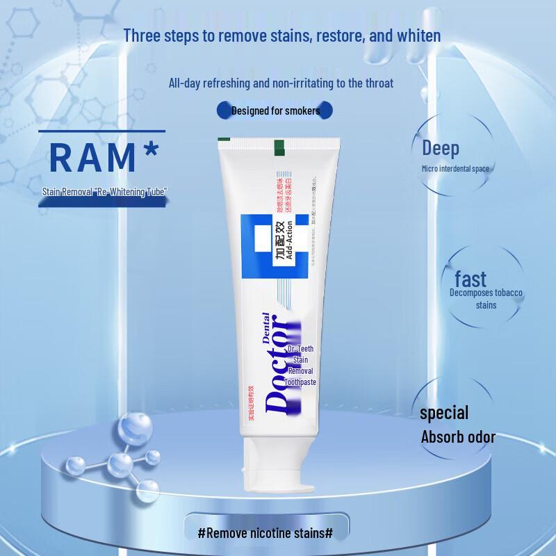 Dr. Dental Stain Removal Whitening Fluoride Toothpaste