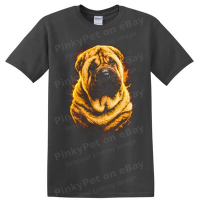 Dog Breed Shar Pei Portrait T Shirt Cool Dog Lover Gift Graphic Tee