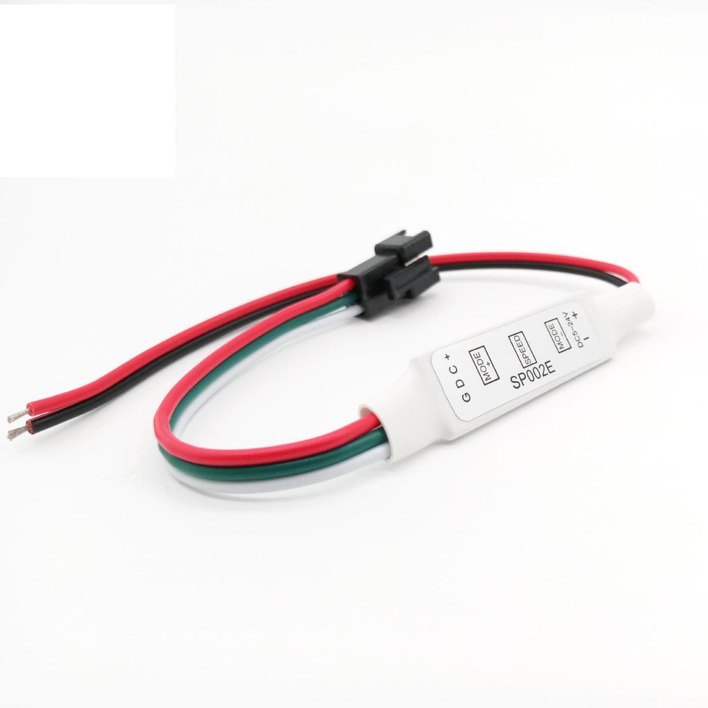 SP002E Mini 3-Key LED Controller for Dream Color 2812B WS2811 Full Color LED Strip with USB Dimmer