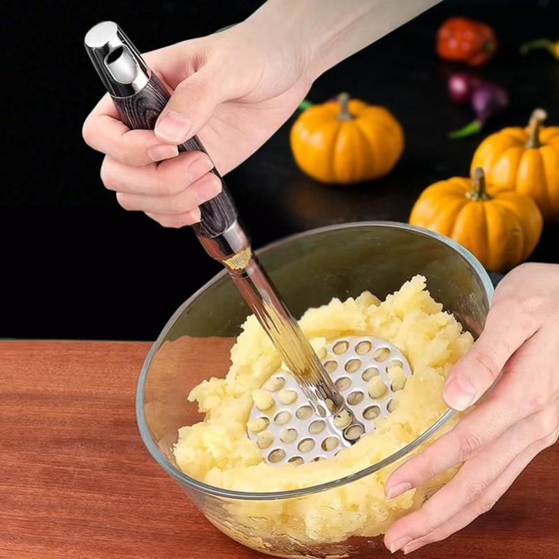 Masher Kitchen Tool Stainless Steel Kitchen Fruit Ricers Pumpkin Ricer Bean Masher Tool For Bean Root Vegetables Purees Baby