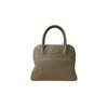 New lychee pattern platinum bag first layer cowhide shell bag single shoulder oblique span leather portable bowling women's bag
