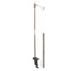 Folding Lamp Pole Walnut Lantern Stand Portable Lightweight for Camping Picnic Fishing Barbecue