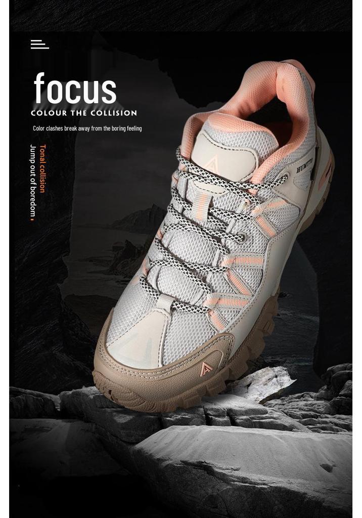 HanTu Outdoor Men's Breathable Non-slip Wear-resistant Hiking Shoes Unisex