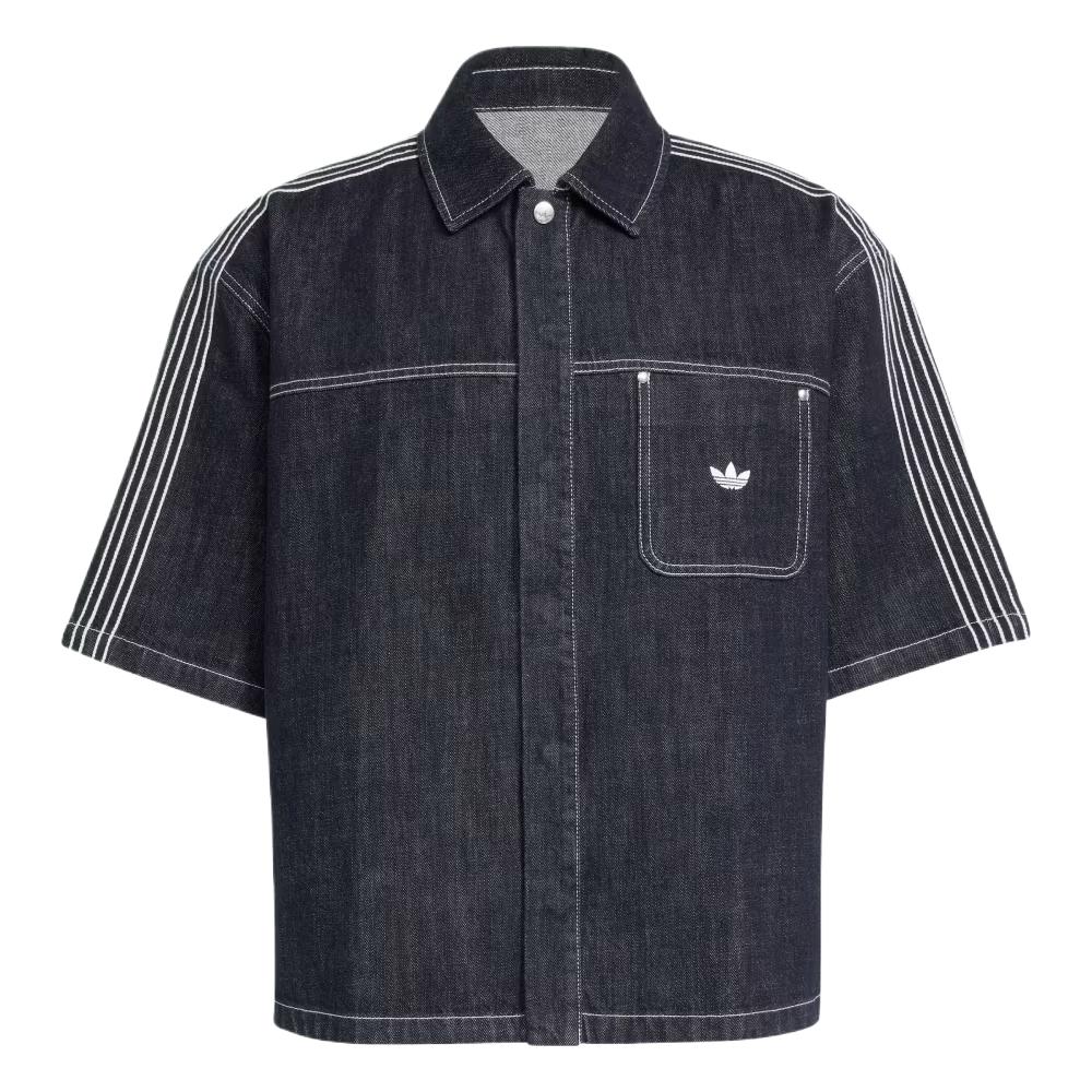 

adidas Originals Denim Short Sleeve Shirt Navy KG6448 A/L