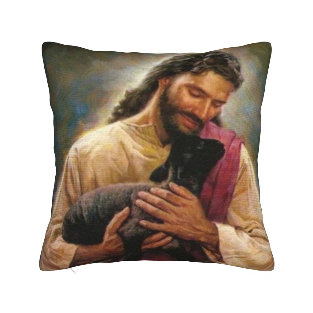 Cristo Jesus Kissenbezug Druck Kissenhülle Für Stuhl Sofa Heimdeko Retro Trendige Kissenbezüge