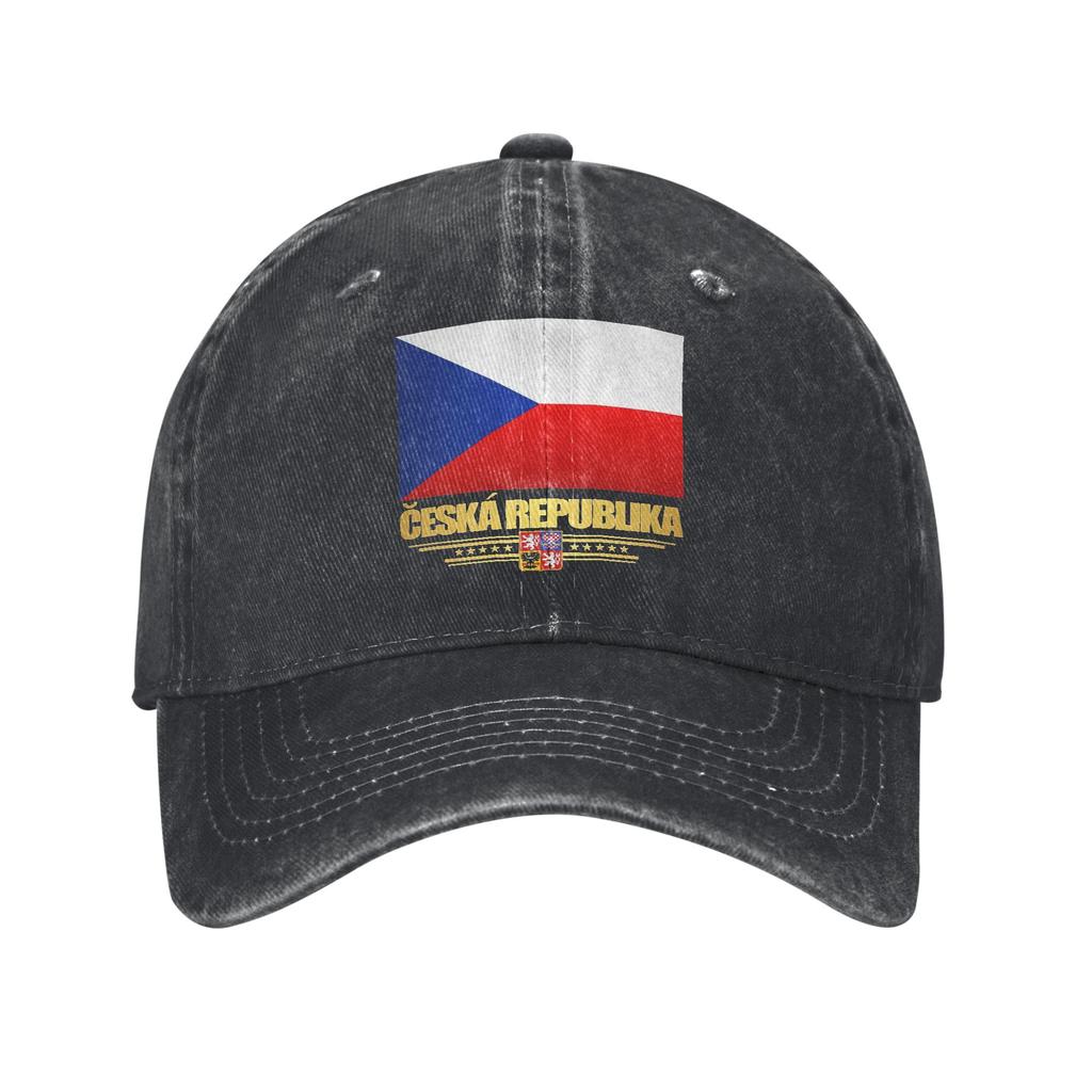 Wappen der Tschechischen Republik Baseballkappen Zubehör Für Unisex Verstellbare Trucker-Kappe