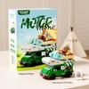 Mekensm Micro-Particle Building Blocks Educational Vending Cart Model Toy for Kids