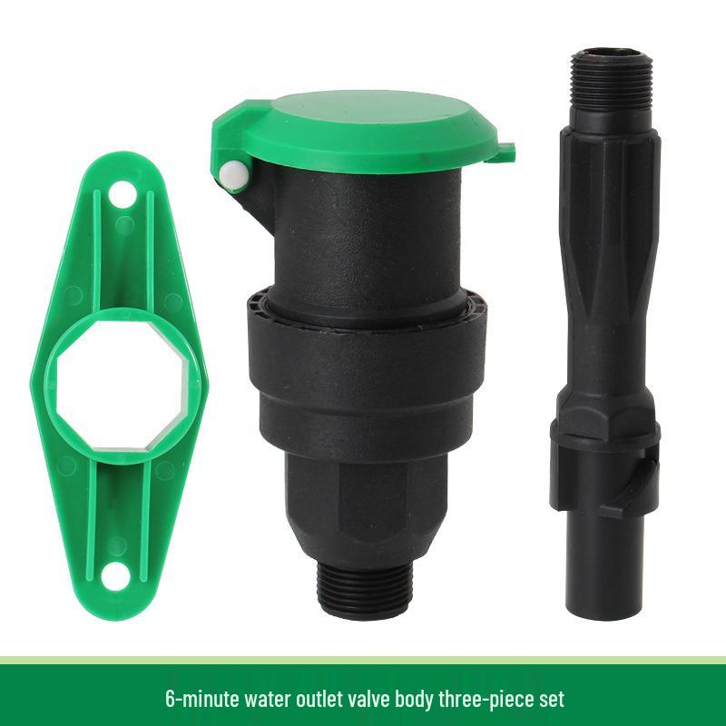 6-Punkt 1-Zoll Schnellwasserablass-Verbinder und Rasenventil für Begrünung und Autowäsche