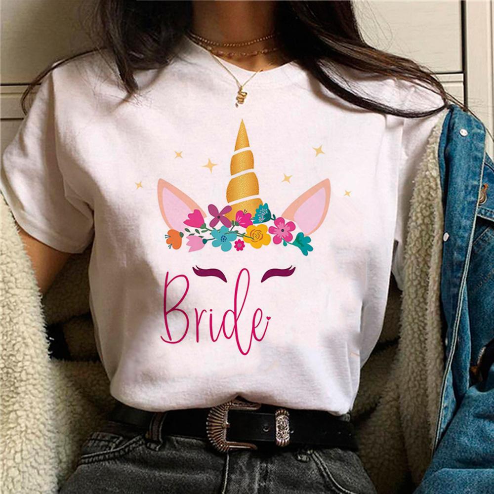Team Bride Bride To Be Evjf Tshirt Unisex Anime Harajuku Comic Tshirts Female Japanese Clothing