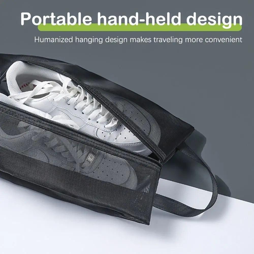1pc Travel Shoe Bags with Zipper Closure for Men Women Waterproof Breathable Shoe Organize Storage Bags Makeup Laundry Bag