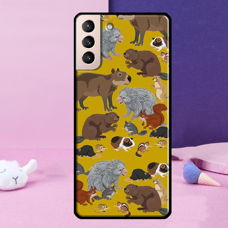 Mouse Rat Phone Case For Samsung Galaxy S24 Ultra S25 Ultra S9 S10 S20 S21 S22 Plus S23 S24 FE Cover