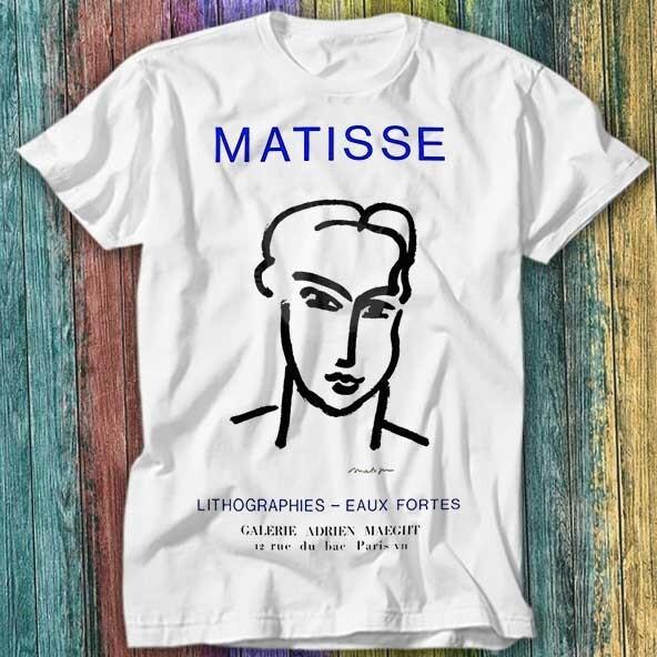 

Henri Matisse Exhibition Poster Advertising Galerie Maeght T Shirt Top Tee 232 3XL