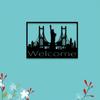 2D Flat Metal Wall Art Liberty Bridge Design Home Decor 1pc