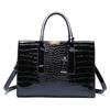 European & American Fashion Crocodile-Pattern Mother-Daughter Bag 3-Piece Set Large-Capacity Multi-Functional Embossed Handheld Shoulder Crossbody Bag