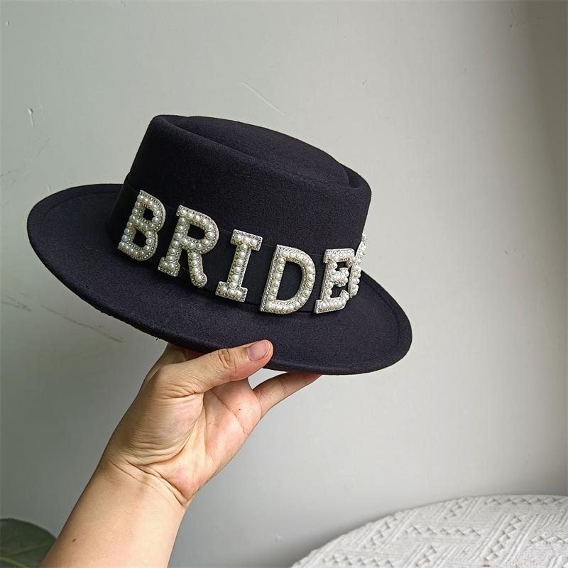 Bridal Malan Flower Style Cowboy Hat All Kinds of Hats for All Seasons Summer Beach Hat Elegant Cowboy Hat Pearl Accessories